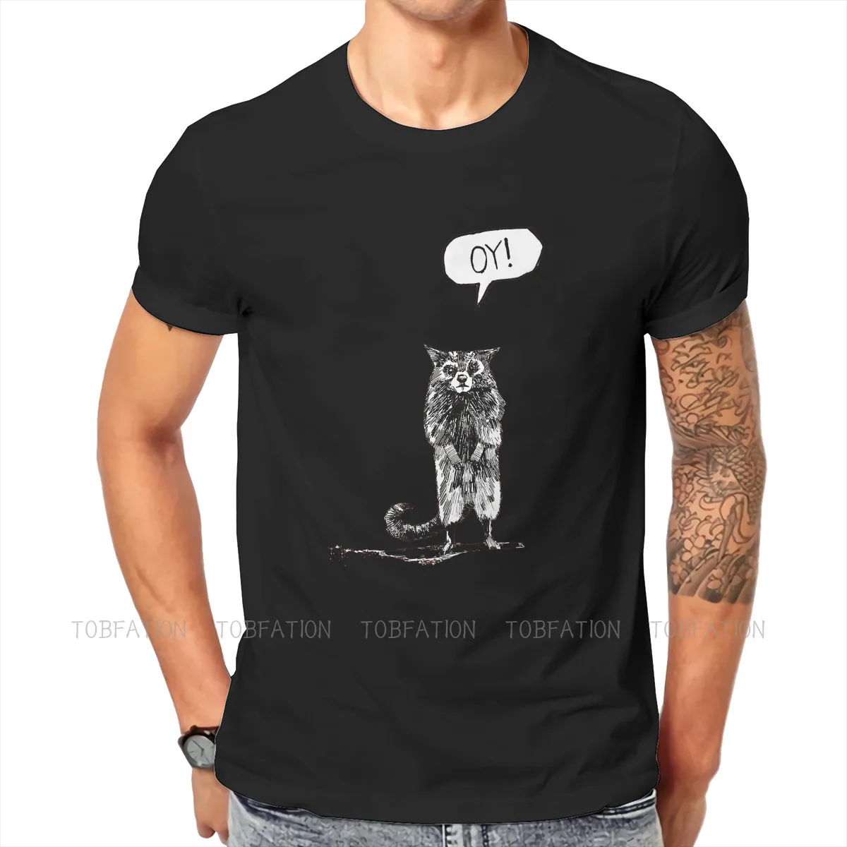 

Oy Graphic TShirt Gunslinger Creative Tops Leisure T Shirt Male Short Sleeve Special Gift Clothes