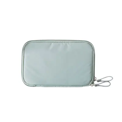 Sky Blue Size L Travel Digital Pouch Nylon Travel Passport Case Multi Purpose Zipper Card and ID Holder Cable Gadgets Organizer - Цвет: Sky Blue Size L