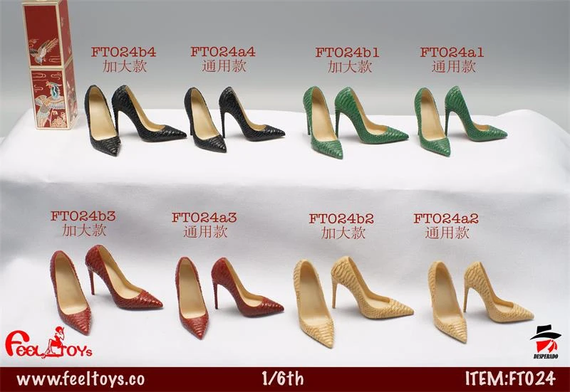 

Feeltoys 1/6 Scale Female Soldier FT024 Fashion Star High Heels 12" plus four colors Female Action Figure Body In Stock