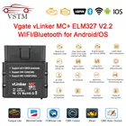 Диагностический инструмент Vgate vLinker MC, устройство диагностики автомобиля, Bluetooth, Wi-Fi на AndroidIOS, OBD 2, PK OBDLINK ELM329