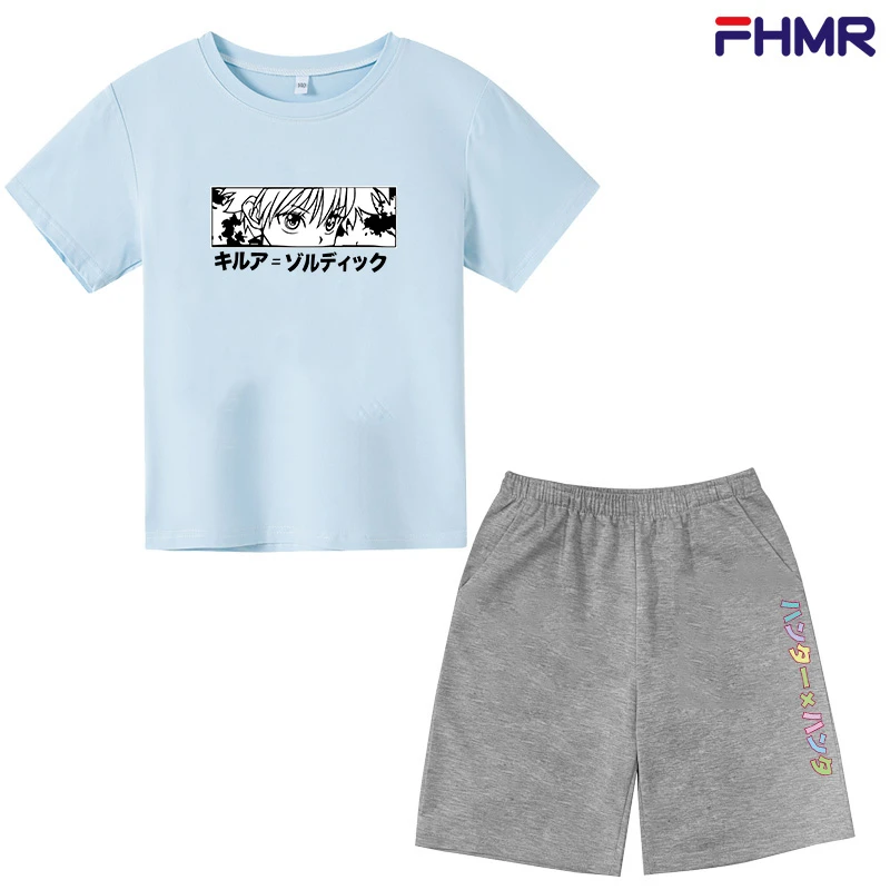 

Summer Suits Children's Clothing Suits Japanese Cartoon Printing Baby Boy Clothes Newborn Girls Toddler Sportswear Suits Women