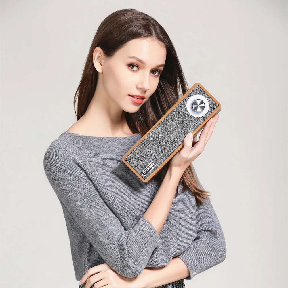 Smalody новая частная модель портативный деревянный ретро bluetooth динамик домашний