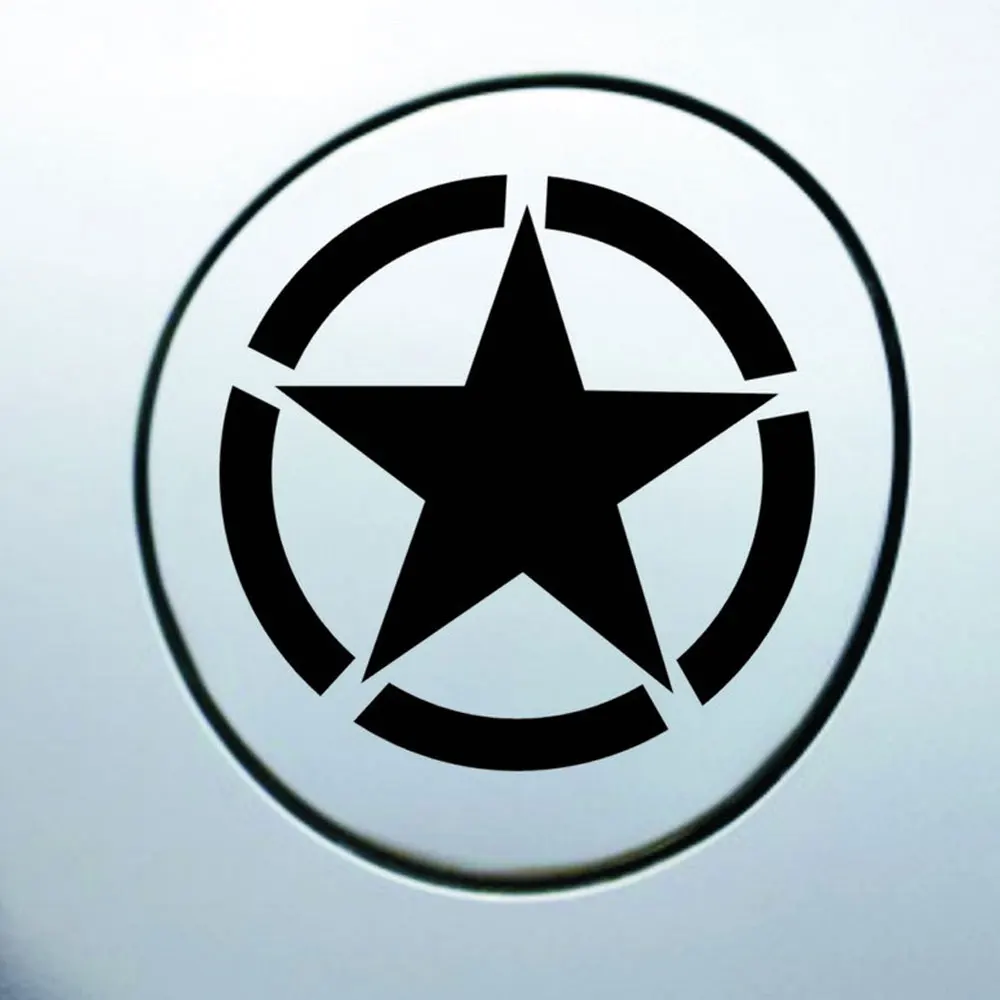 Виниловая наклейка на автомобиль 2 шт. американская армия белая черная