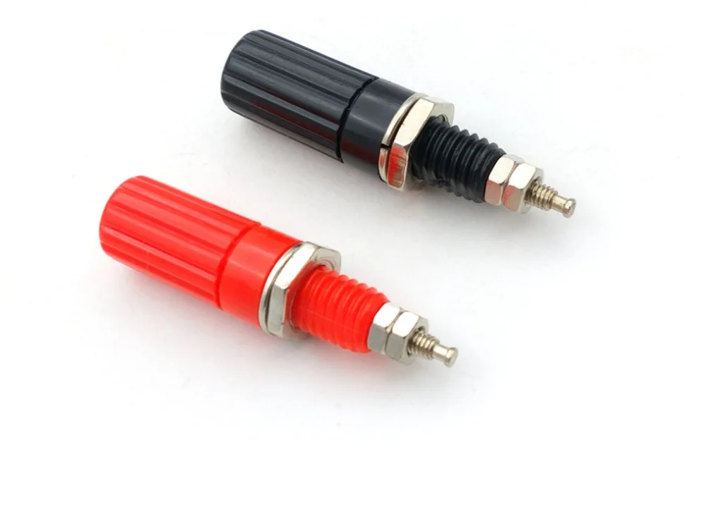 200 шт. Зажимная Клемма для щупа 4 мм вилка типа банан красный + черный|post|post tests |