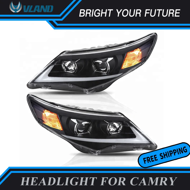 Автомобильная фара для Toyota Camry 2012 2013 2014 HID Биксеноновая линза светодиодный