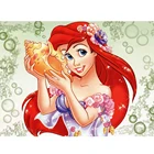 Алмазная 5d картина Disney, полноразмерная Мозаика из мультфильмов в виде раковины, принцессы, наборы для вышивки крестиком, картина для домашнего декора