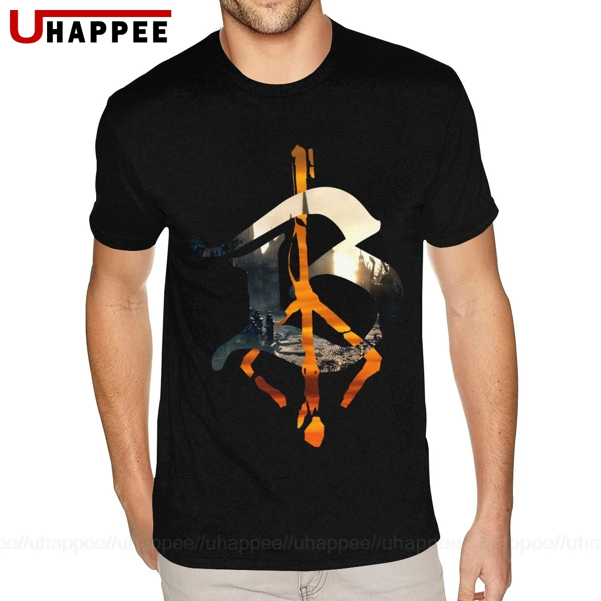 

Мужская футболка с коротким рукавом и круглым вырезом