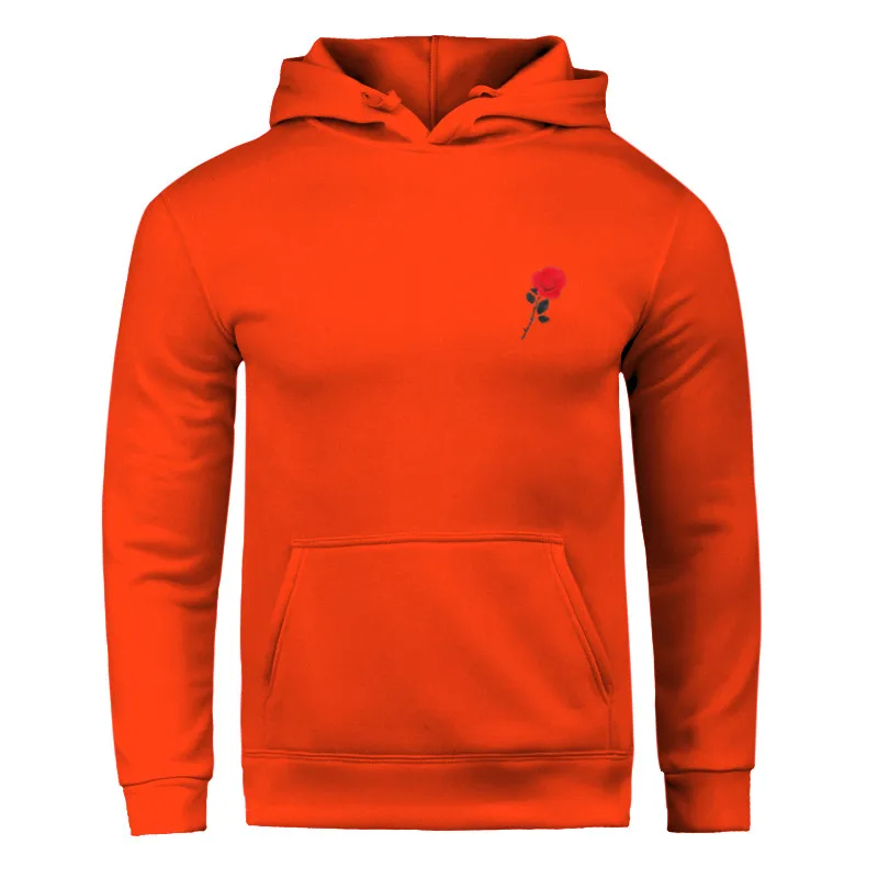 ORANGE Новая спортивная мужская спортивная одежда, костюмы с капюшоном, Брендовые мужские весенние и осенние и зимние толстовки - Цвет: ORANGE