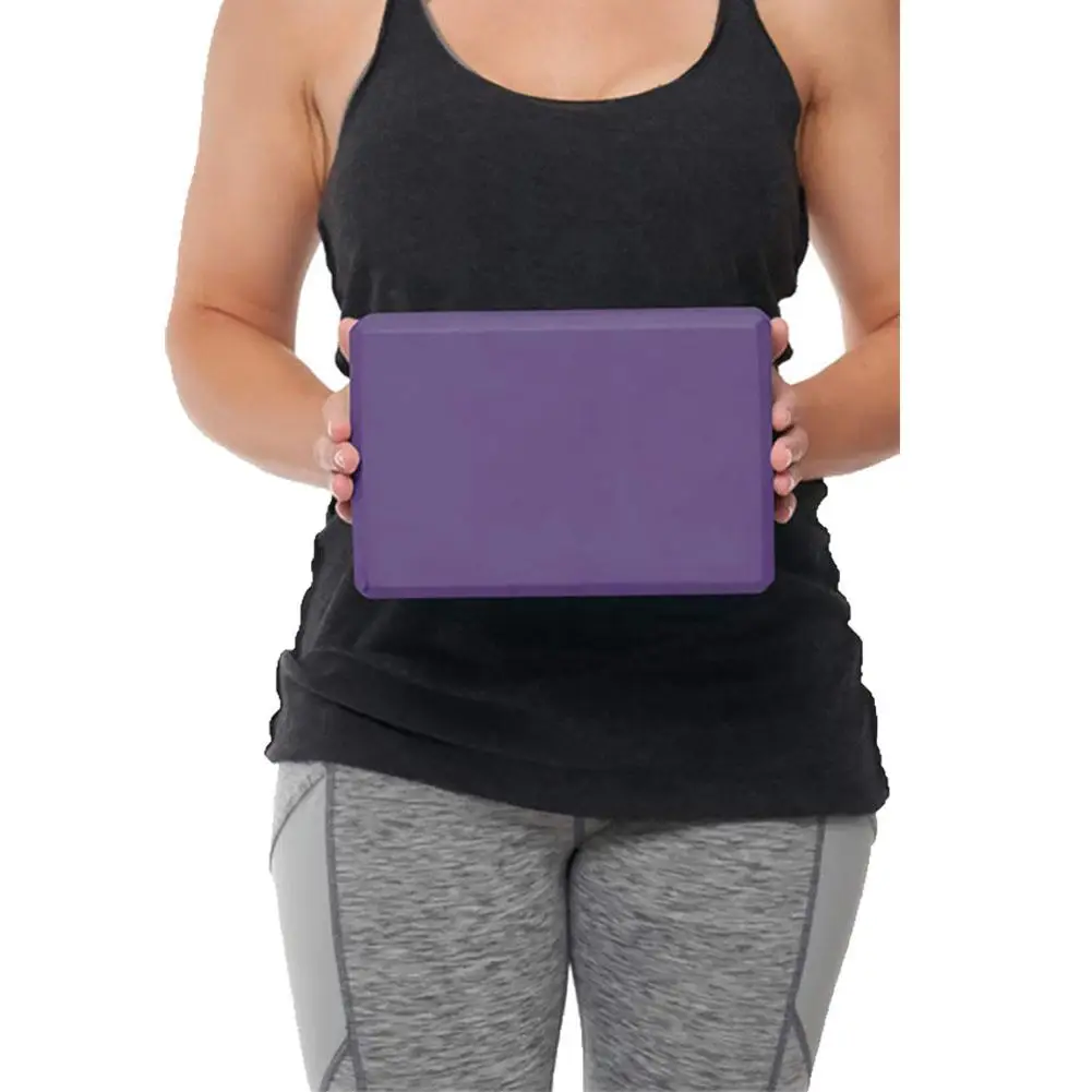 

Yoga Block Stretching Aid EVA Brick Gym Pilates Workout Fitness Exercise Tool