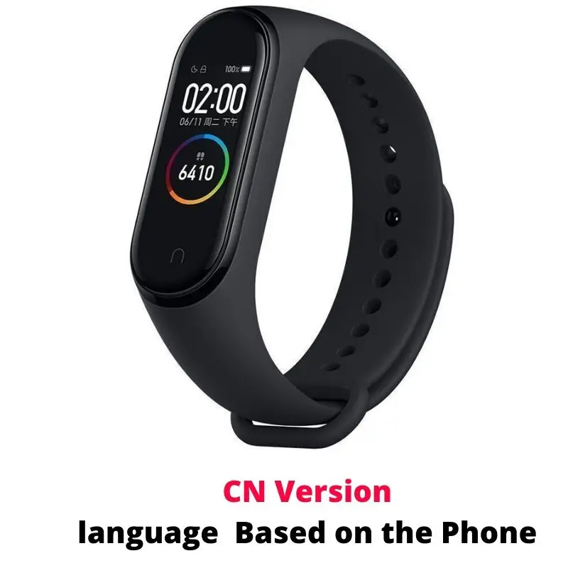Глобальная версия Xiaomi Mi Band 4 умный Браслет пульсометр фитнес Bluetooth 5,0 135 мАч цветной экран часы - Цвет: CN Version Band 4