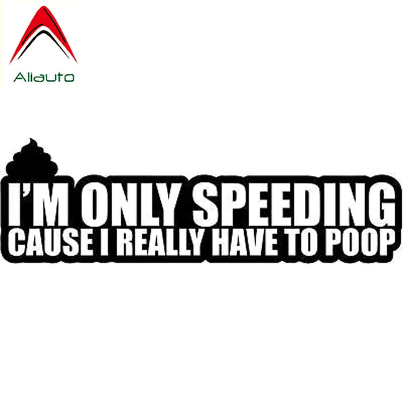 Забавная Автомобильная наклейка Aliauto Я только ускоряю скорость приходится