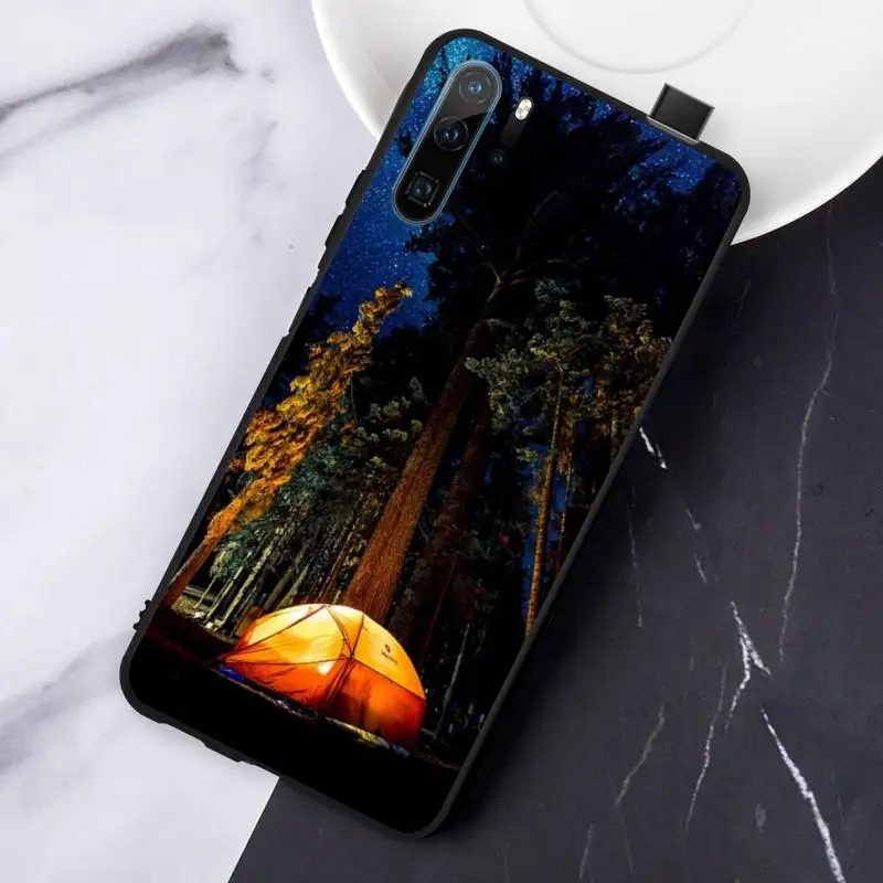 

Camping Nature Mountain starry sky Phone Case For Huawei honor Mate P 10 20 30 40 Pro 10i 9 10 20 8 x Lite
