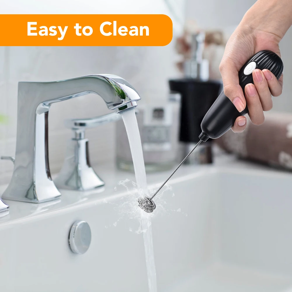 

Durable Electric Milk Frother Handheld Foam Coffee Maker Kitchen Whisk Mixer for Cappuccino Coffee Egg Beater Home Kitchen Tool