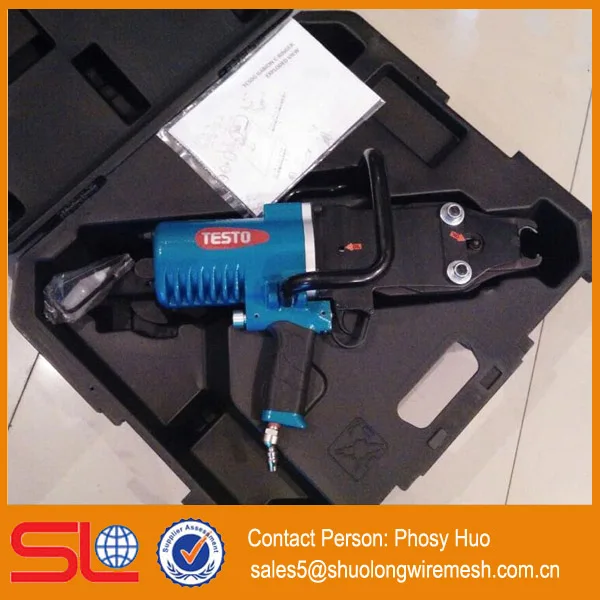 

Габионные инструменты, используемые для установки сварной сетки, пневматические и ручные C-образные зажимы