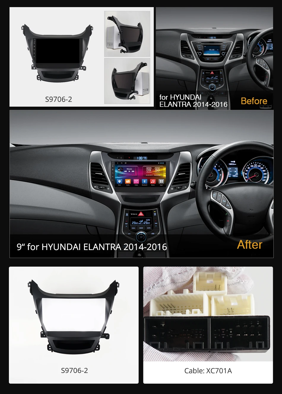 Автомагнитола Ownice 8 ядер 4 Гб ОЗУ + 64 ПЗУ Android 9 0 4G LTE SPDIF k3 DVD gps ForHyundai Avante 2011 2012 2013 2014 2015