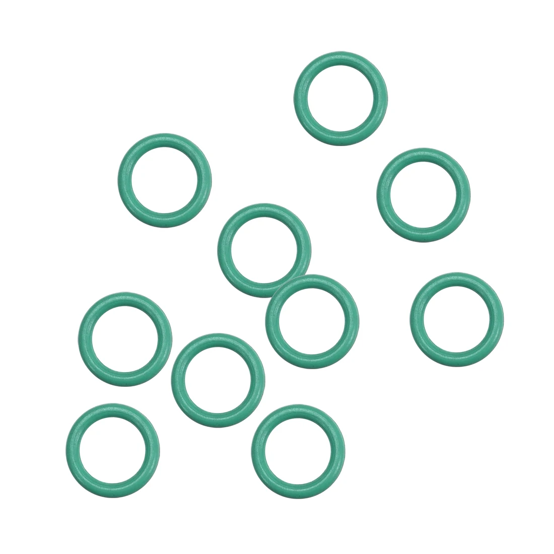 

Uxcell 10Pcs Fluorine Rubber O Rings, 6.5mm OD, 4.5mm ID, 1mm Width, Seal Gasket Green Prevent Leaks in Plumbing, Machinery