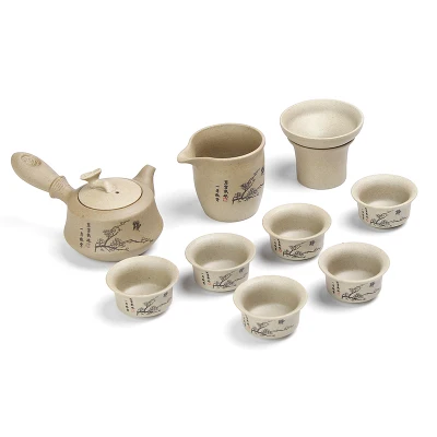 Керамический боковой чайник в японском стиле чайный сервиз для дома и офиса