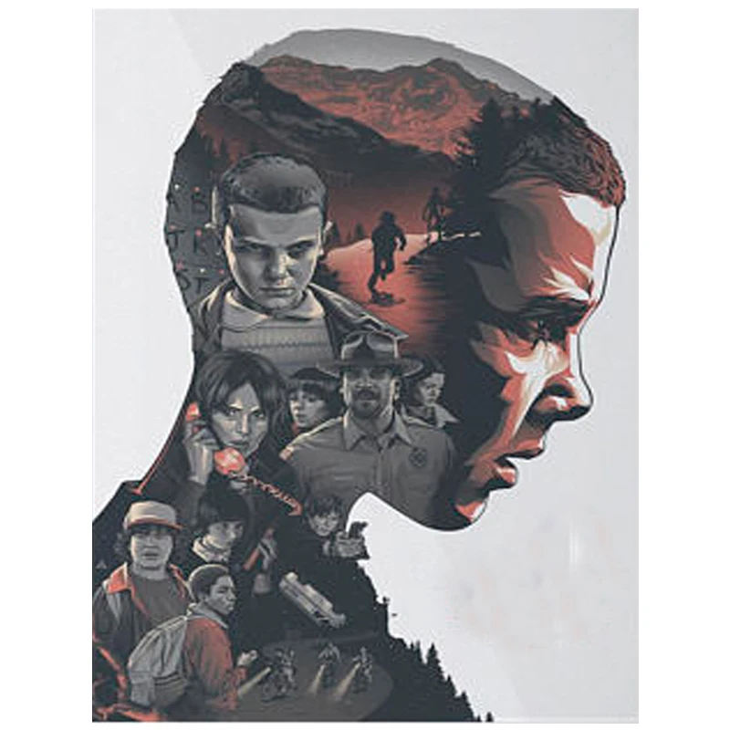 Странные Вещи 8 ТВ плакат своими руками кристальная Алмазная мозаика 5D алмазная