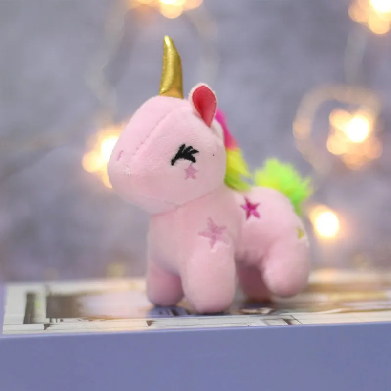 Милая мягкая плюшевая игрушка единорог 12 см в виде животного Детская