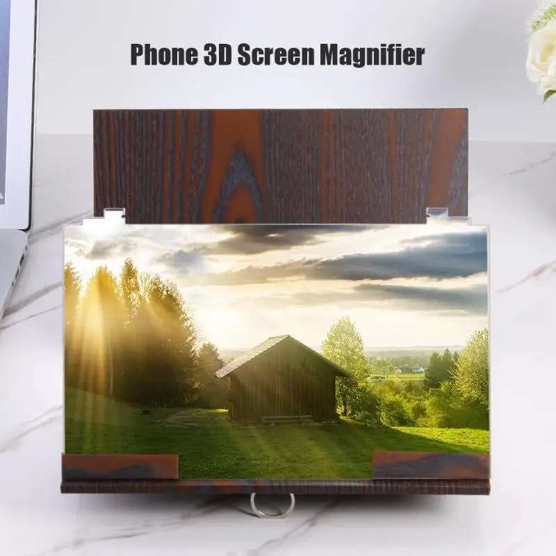 12 дюймовый деревянный складной кронштейн мобильный увеличитель для экрана
