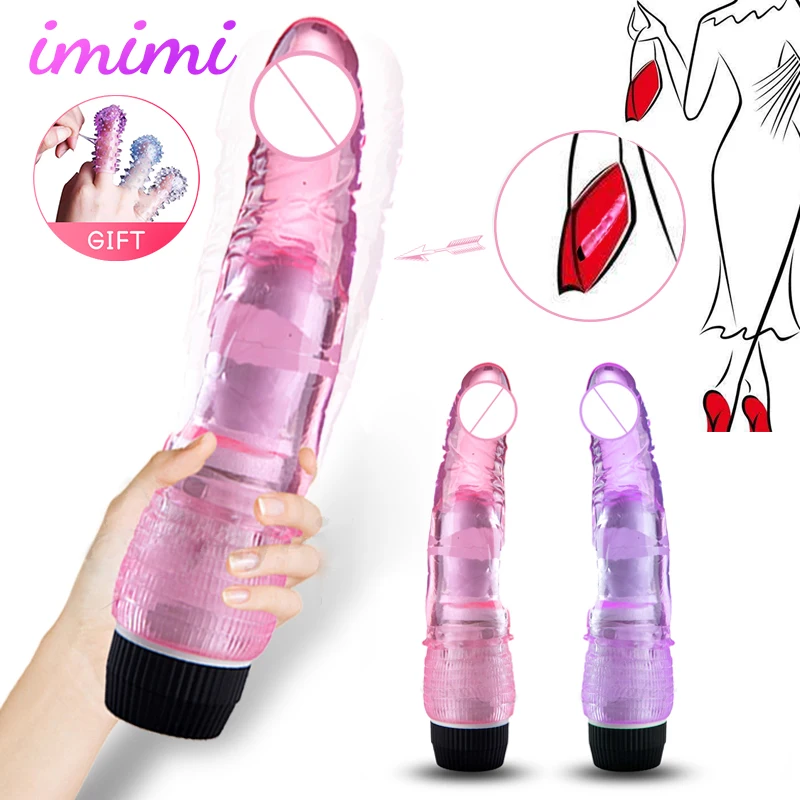 Мастурбатор в виде влагалища огромный желе реалистичный Вибратор-фаллоимитатор