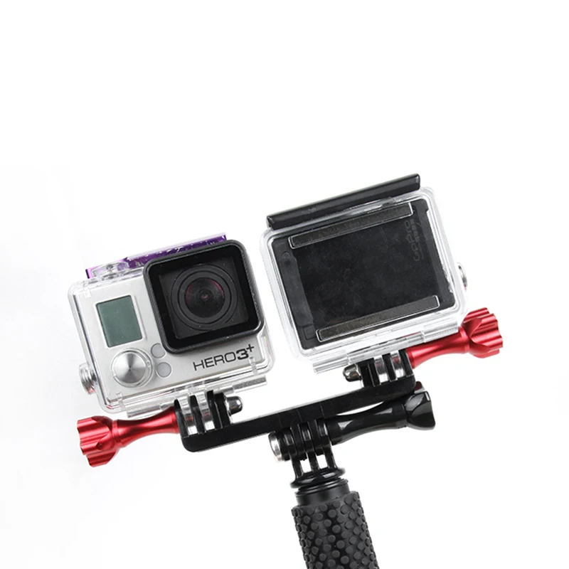 Двойной кронштейн для вспышки штатив с двойным основанием крепление винтом Gopro