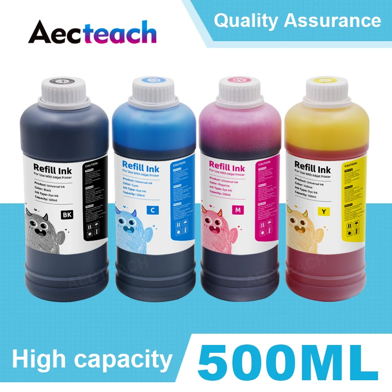Набор чернил для принтера aecteam 500 мл Epson T1281 T0921 T0731 T1631 T0631 T0711 T1811 t1900 XL картриджи |
