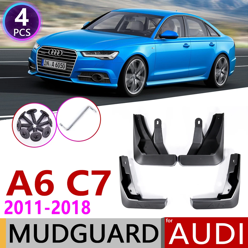 

Mudflap for Audi A6 Sedan Saloon Avant C7 2011~2018 Fender Mud Guard Splash Flaps Mudguards Accessories 2007 2008 2009 4th 4 Gen