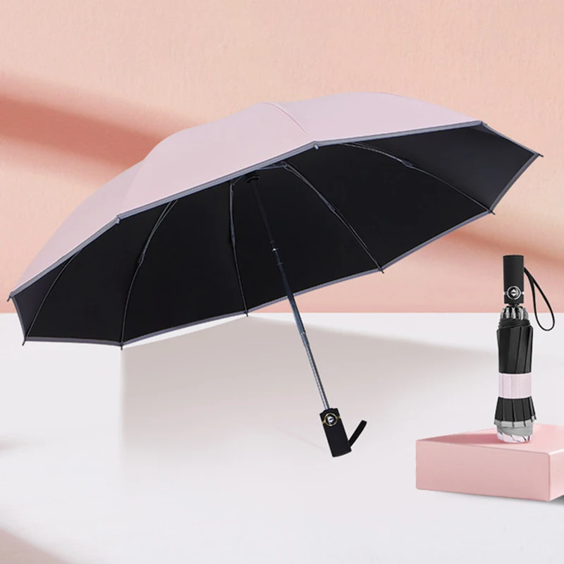 Женский деловой зонт автоматический Солнечный светоотражающий Зонт мужской