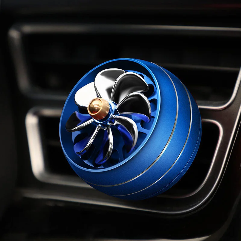 Blue Автомобильный освежитель воздуха IKSNAIL, автомобильный ароматизатор, светодиодный светильник, универсальный парфюм с зажимом для автомобиля, диффузор для кондиционера - Название цвета: Blue
