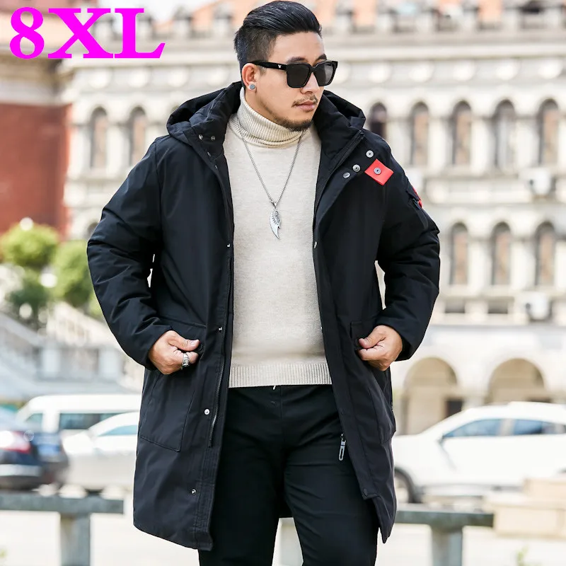 Новинка 2019 Мужская зимняя парка высокого качества 8XL 7XL 6XL мужская повседневная