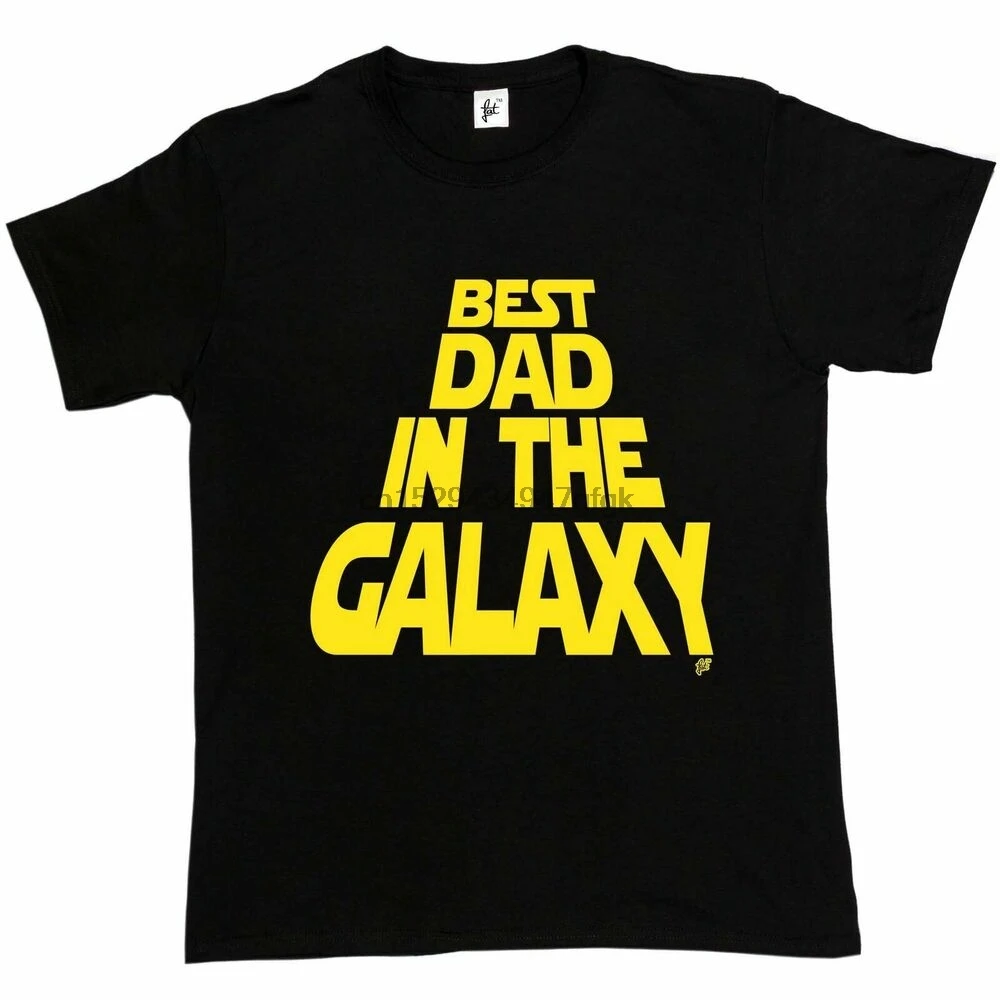 Best Dad In The Galaxy Star Space Rolling Credits Mens T-Shirt | Мужская одежда