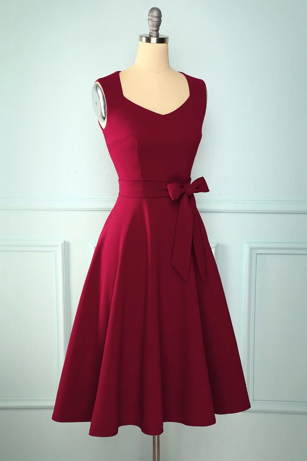 

Wine Red Green Formal Party Dress VD1639 robe femme hiver 2021 New Sleeveless Women Dress Plus Size kerstmis