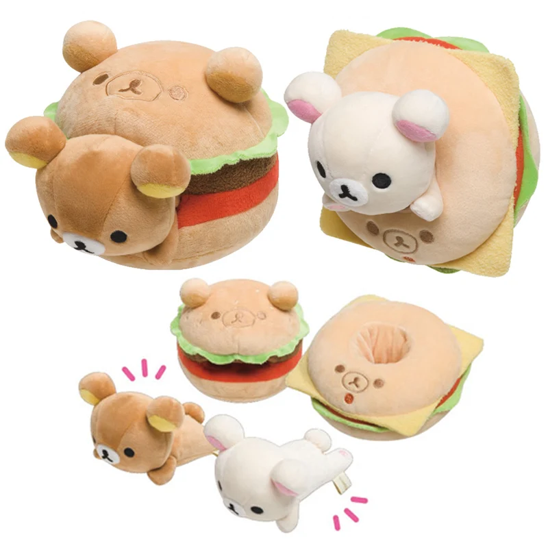 Новый милый рилаккума корилаккума гамбургерная серия плюшевые игрушки животные