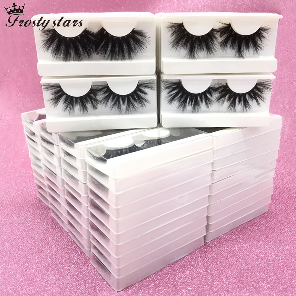 

Mink Lashes Wholesale 5/10/50 Pairs Fluffy Real Mink Eyelashes Natural Long False Eyelashes Bulk Dramatic Wispy Fake Lashes
