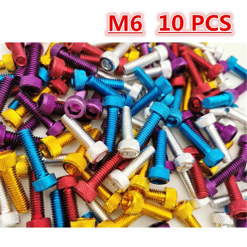 

6MM motorbike decal screw decoration scooter accessories dirt pit bike parts moto screws universal M6 motorcyle screw car style