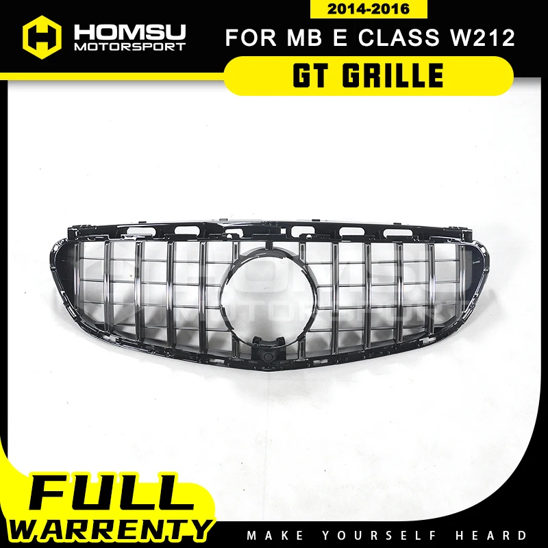 Решетка для автомобиля Racing Gt Bens E class W212 седан передний бампер автомобильная