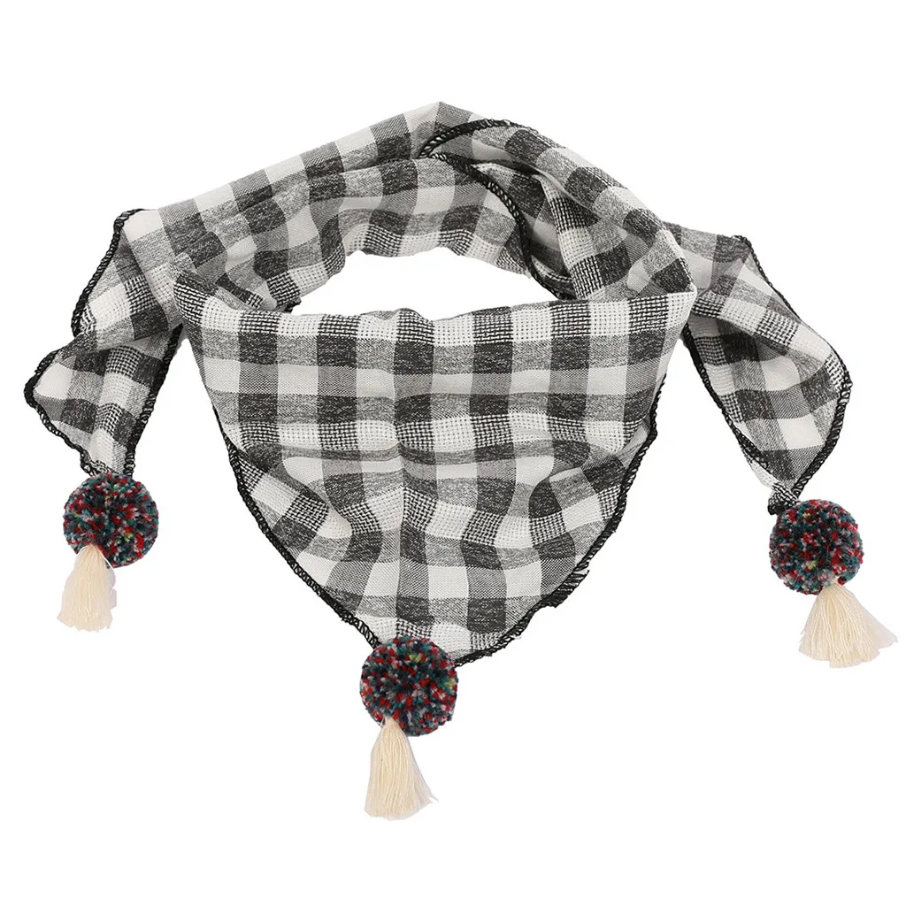 Шарф для малышей Детские аксессуары мальчиков и девочек клетчатый детский