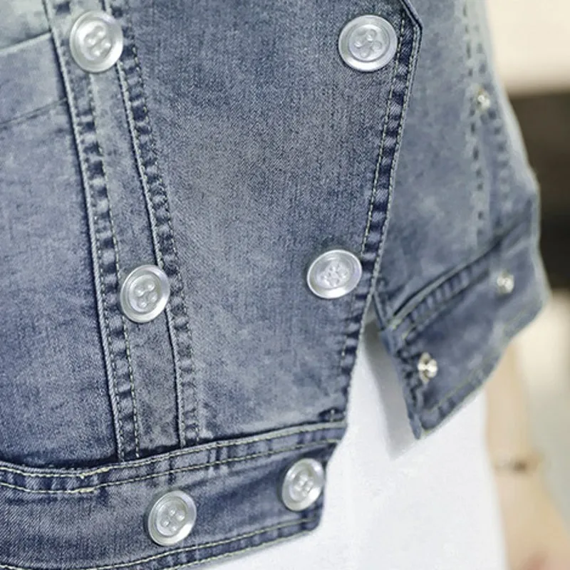 Весна 2020 новинка короткие джинсовые пальто для женщин длинный рукав свободные с