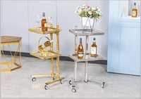 stainless steel beauty salon trolley hair cutting and hair receiving folding trolley special tool car for hair salon