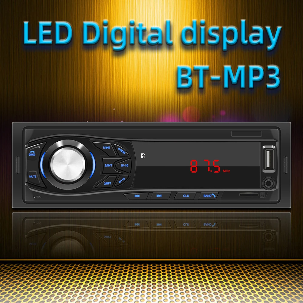 

Universal 12V Auto Car Stereo 1 Din Smart FM Radio Aux USB Audio MP3 Player