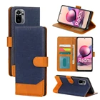 Чехол-книжка для Xiaomi Redmi Note 10, 10 S, 10T, 10 Pro Max, Redmi Note 10 S, T Pro Max, кожаный