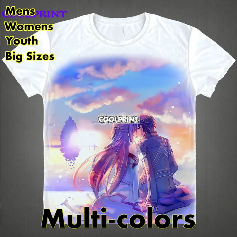 

Sword Art Online t shirts SAO tshirt Asuna Shirt multicolor oversized tee Mens Designer T-Shirts