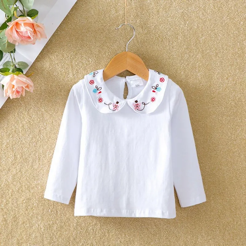 Топы для маленьких девочек Осенние топы с длинными рукавами и рисунком кролика