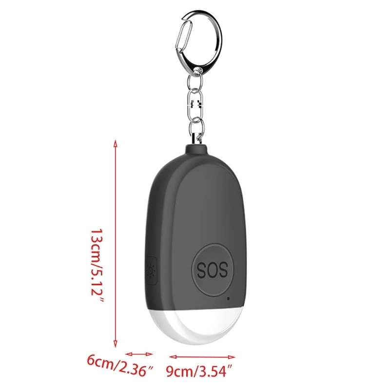 

2 Pack Safe Sound Personal Alarm, 130dB Keychain, Safety Personal Alarms Siren -USB Rechargeable Emergency Devices