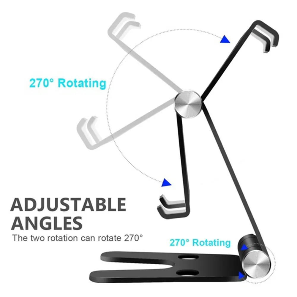 Роскошный складной настольный вращающаяся стойка держатель мобильного телефона