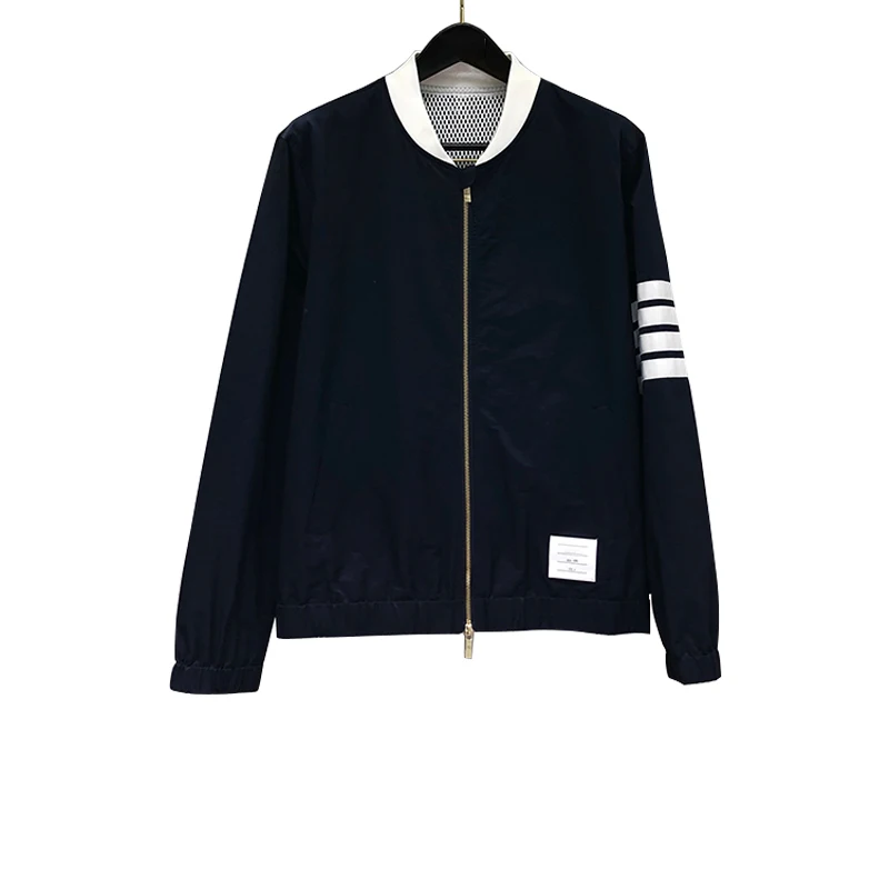 Мужская приталенная куртка TB THOM модная спортивная бейсбольная форма с круглым