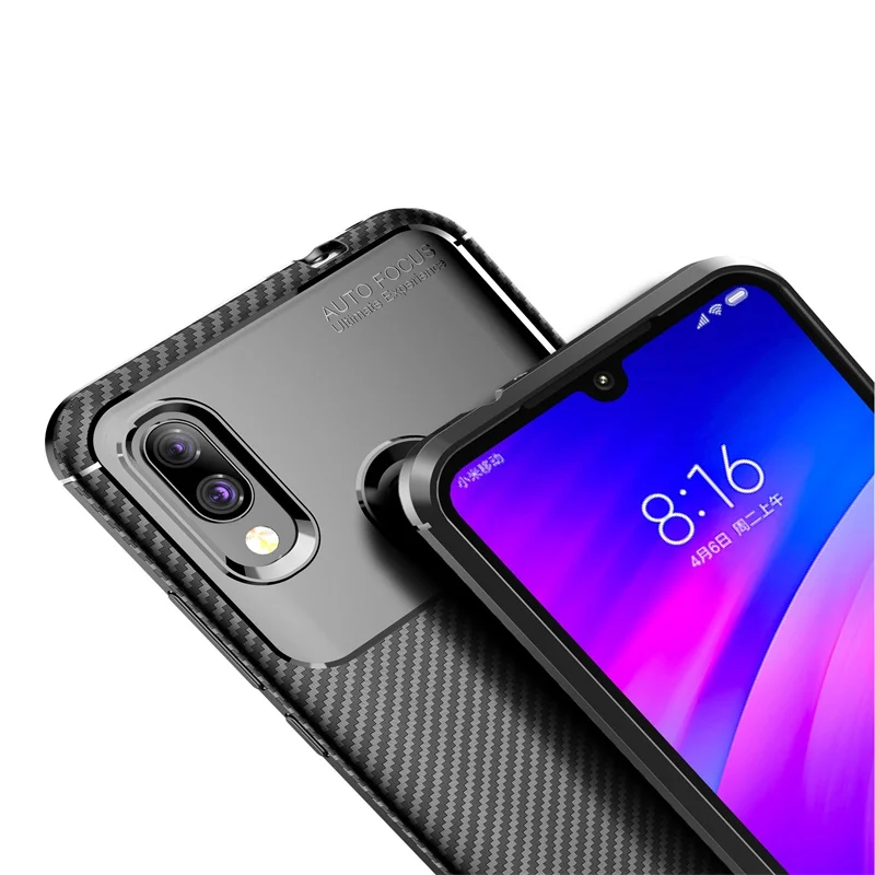 Роскошный чехол из углеродного волокна для Xiaomi Redmi 8A 8 7 7A задняя крышка 5 6 6A Pro