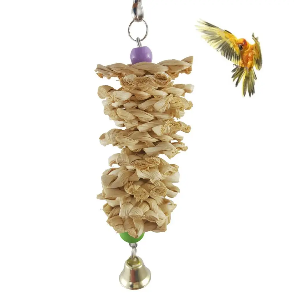 Игрушки для птиц попугай качели жевательные игрушки подвесной колокольчик