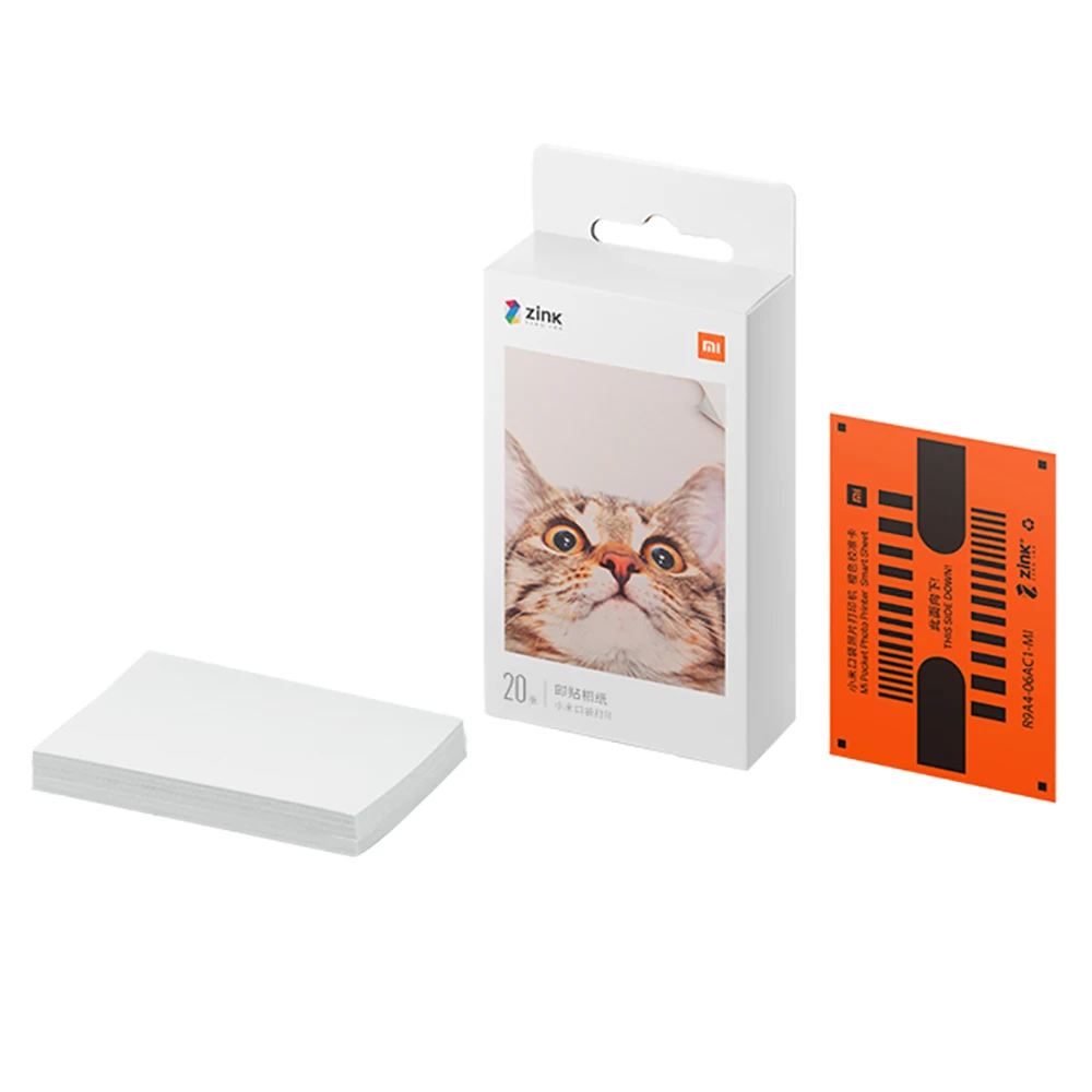 Original Zink Photo Paper 2*3 Inch for Xiaomi Portable Pocket AR Printer No Ink Printing with Smart sheet Photographic Papers
